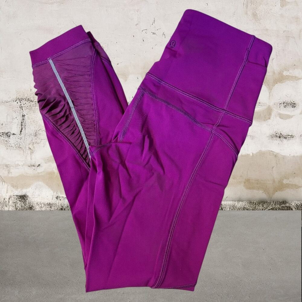 Lululemon $118 Women's Making Moves Tight Leggings Regal Plum Size 4 - Picture 4 of 6